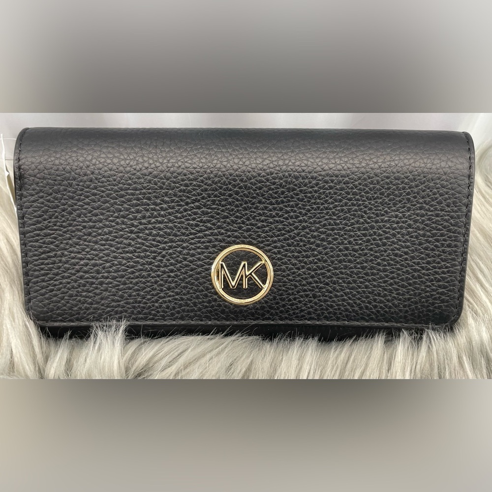 Michael Kors Fulton Flap Continental Leather Wallet-NWT